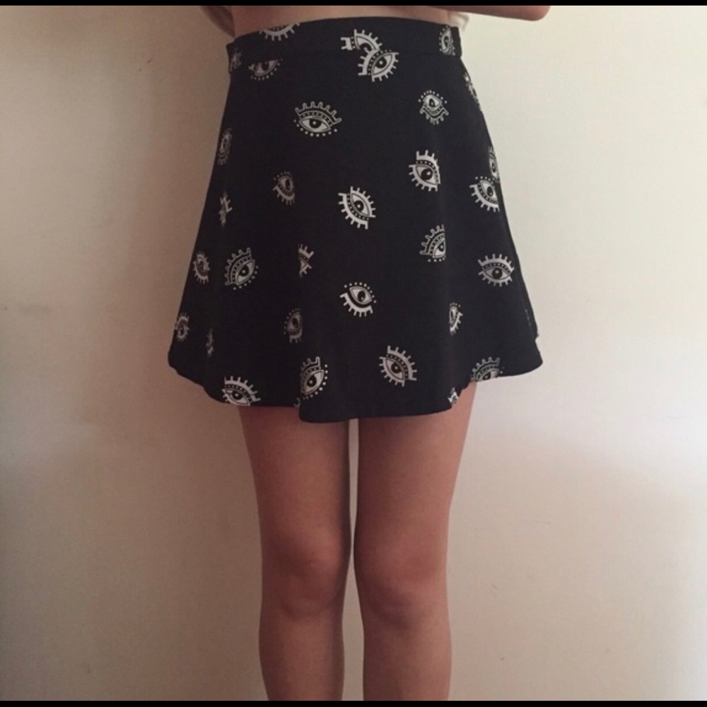 Canvas Black “Eye” Skirt